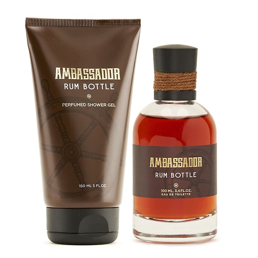 AMBASSADOR Парфюмерно-косметический набор Rum Bottle – фото 2