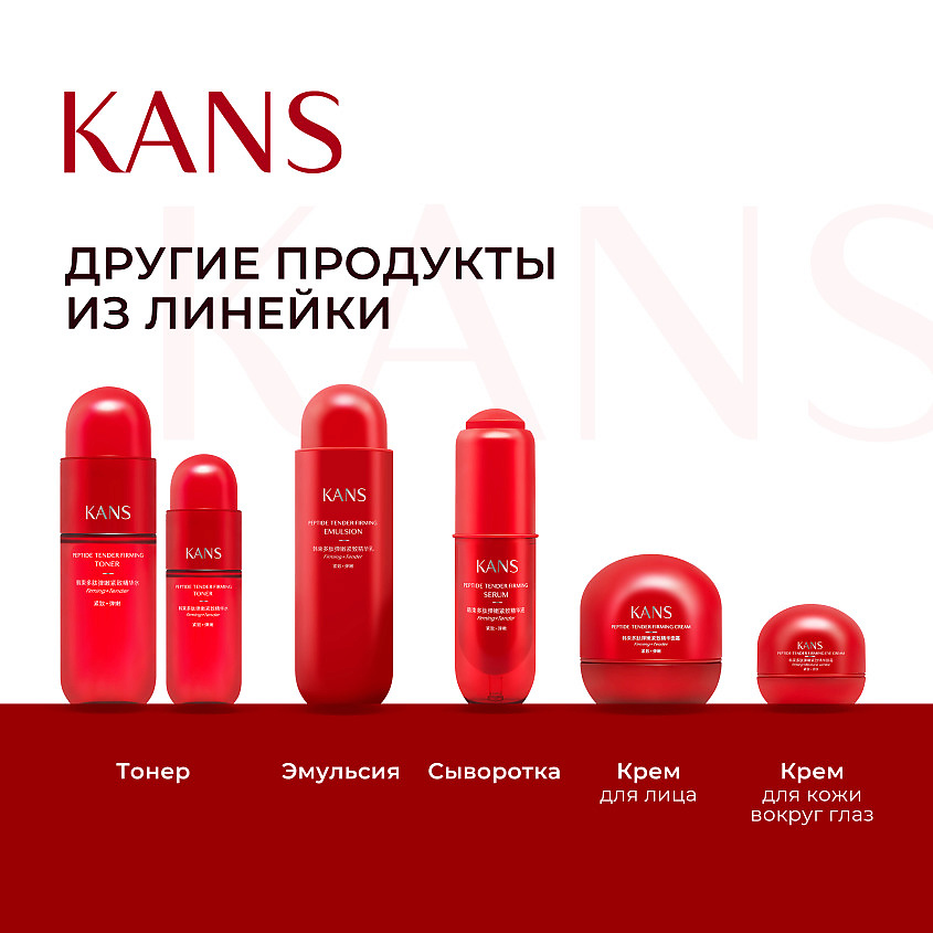 KANS Нежная укрепляющая сыворотка для лица с пептидами Peptide Tender Firming – фото 4