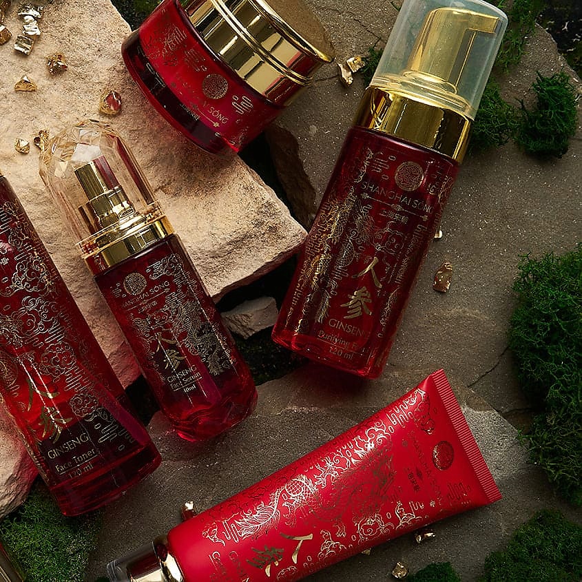 SHANGHAI SONG Очищающая пенка для лица Ginseng Purifying Foam – фото 4