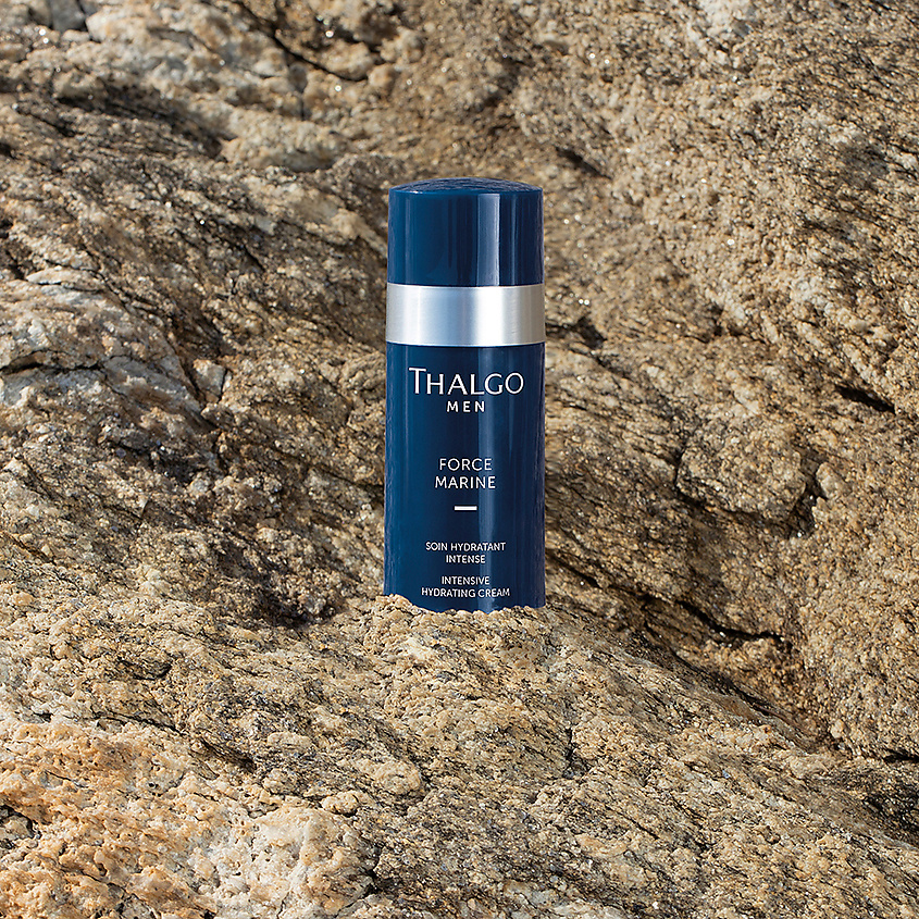 THALGO Крем для лица интенсивный увлажняющий для мужчин Men Force Marine Hydrating Cream – фото 2