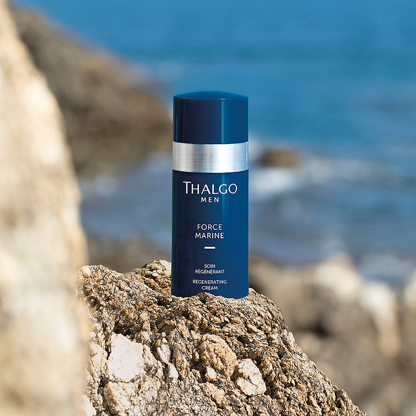 THALGO Крем для лица восстанавливающий для мужчин Men Force Marine Regenerating Cream – фото 3