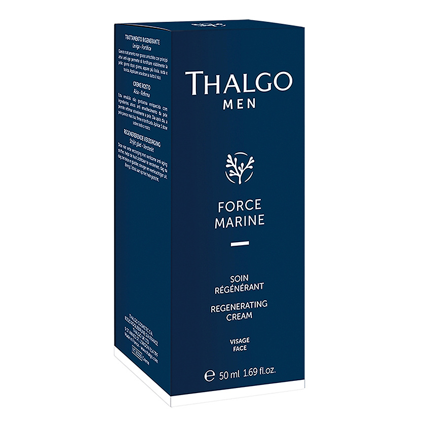 THALGO Крем для лица восстанавливающий для мужчин Men Force Marine Regenerating Cream – фото 2