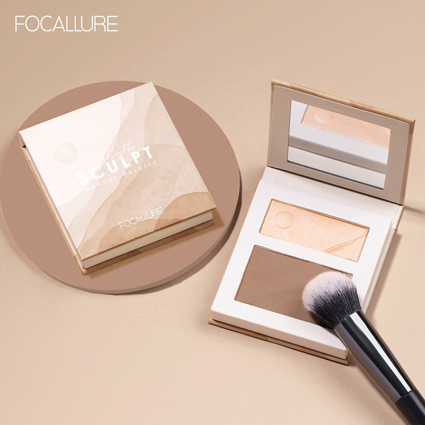 FOCALLURE Палетка контурирующая Moulding Highlight Contouring Palette – фото 3