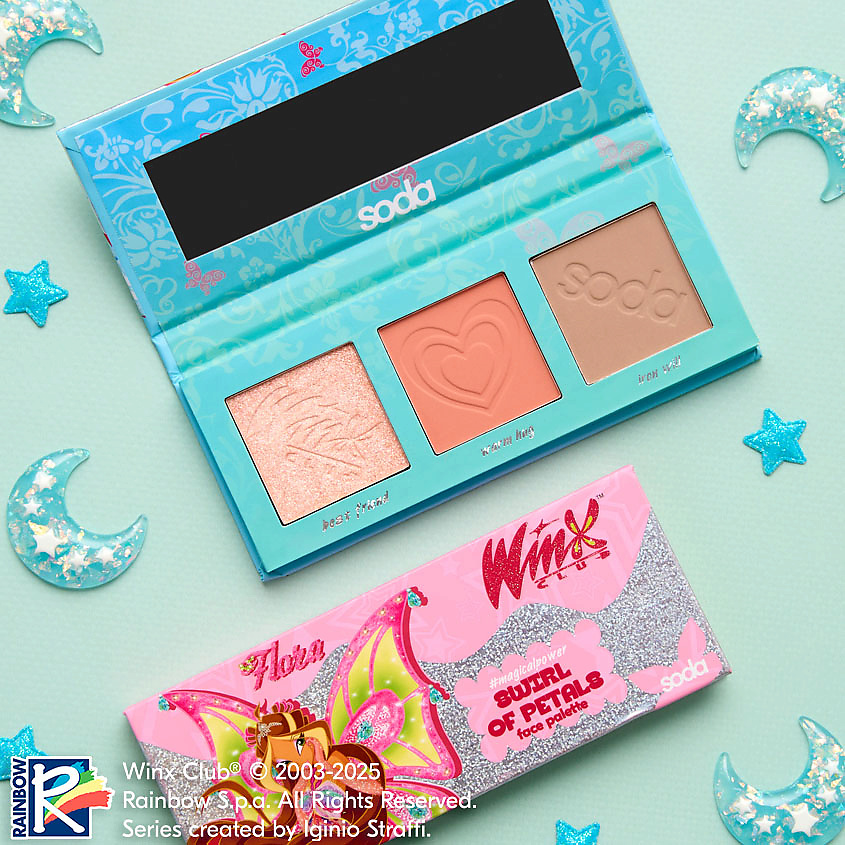 SODA Палетка для лица Swirl Of Petals #magicalpower. Коллекция Winx – фото 5