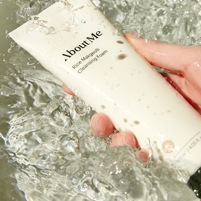 ABOUT ME Пенка для лица очищающая с рисом Rice Makgeolli Cleansing Foam – фото 11