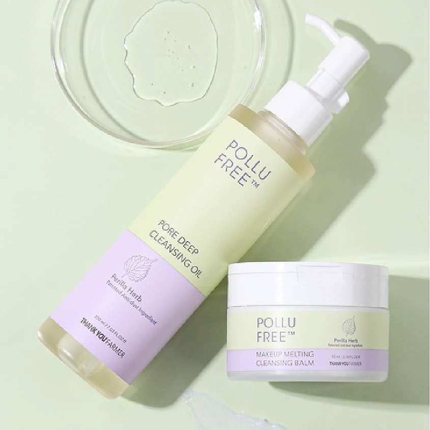 THANK YOU FARMER Масло для умывания очищающее Pollu Free Pore Deer Cleansing Oil – фото 2
