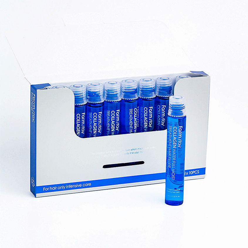 FARMSTAY Увлажняющий филлер с коллагеном для волос Collagen Water Full Moist Treatment Hair Filler – фото 2