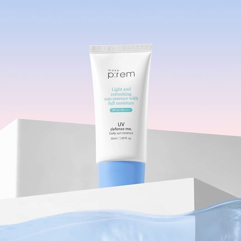 MAKE P:REM Крем-эссенция для лица солнцезащитный UV Defense me SPF 50+ – фото 4