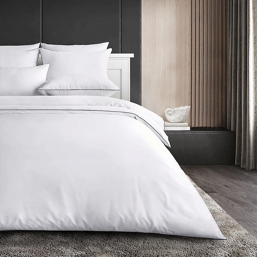 SOFT SILVER Антибактериальный пододеяльник Duvet Cover, ЕВРО, 200х220 см. Цвет: «Альпийский снег» (белый) – фото 3