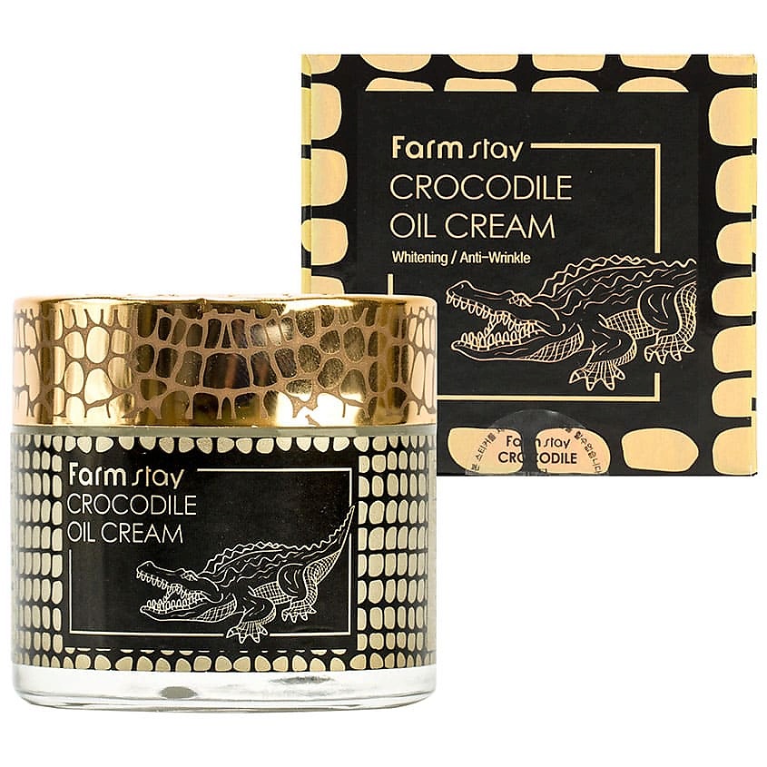 FARMSTAY Крем для лица питательный с жиром крокодила Crocodile Oil Cream – фото 2