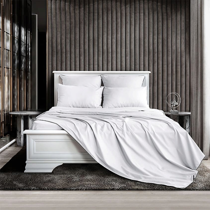 SOFT SILVER Антибактериальный пододеяльник Duvet Cover, 148х215 см. Цвет: «Альпийский снег» (белый) – фото 4