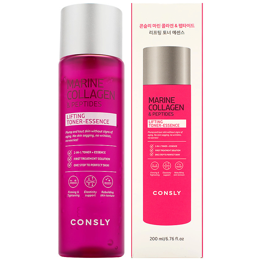 CONSLY Тонер-эссенция укрепляющий с коллагеном и пептидами Collagen And Peptides Strengthening Toner-Essence – фото 3