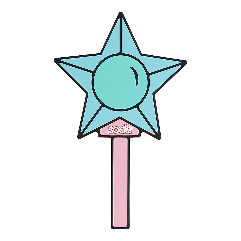SODA Зеркало косметическое с ручкой MAGIC WAND #starbeauty – фото 4