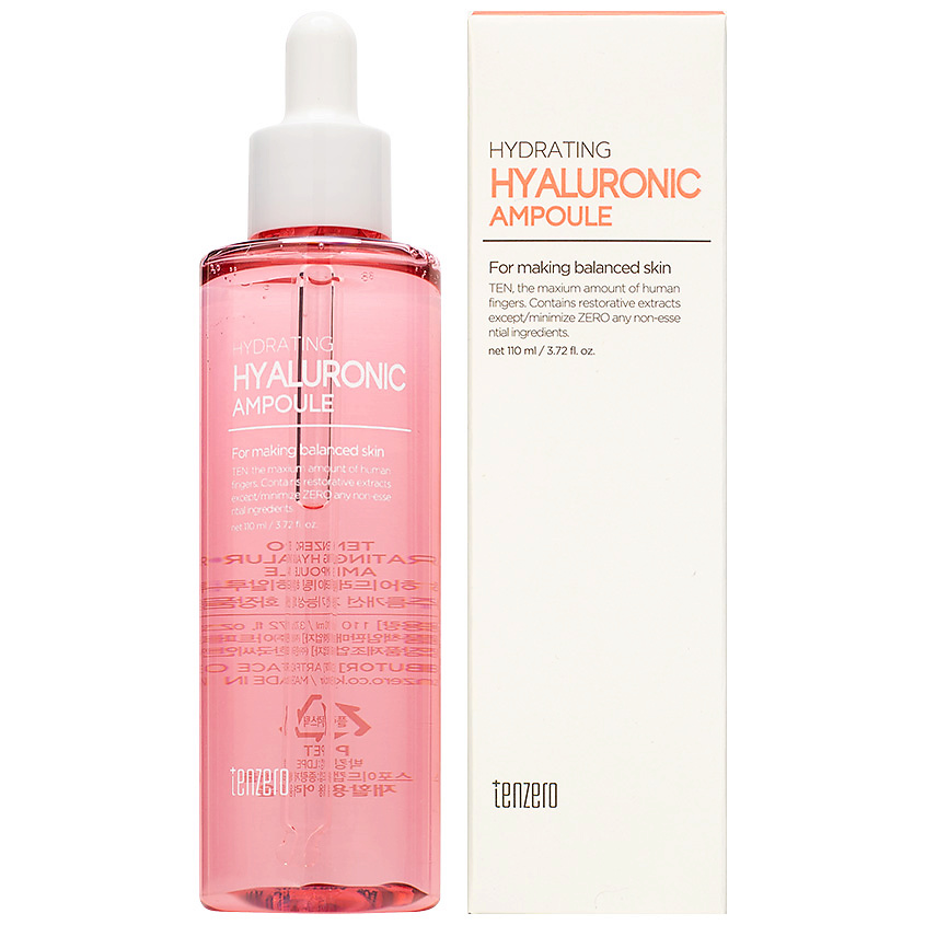 TENZERO Сыворотка для лица увлажняющая ампульная с гиалуроновой кислотой Hyaluronic Hydrating Ampoule – фото 3