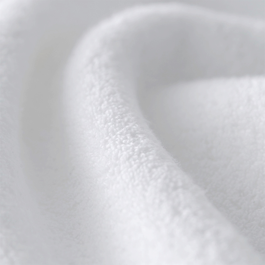 SOFT SILVER Антибактериальное махровое полотенце универсальное 50х90 см. Цвет: «Альпийский снег» (белый) – фото 2