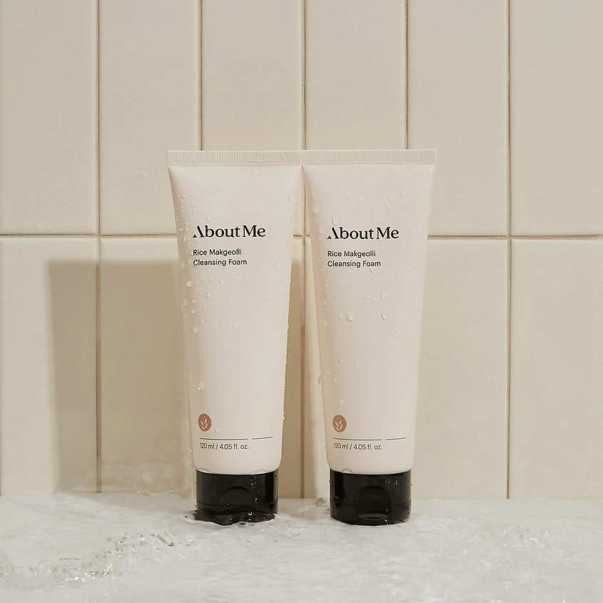 ABOUT ME Пенка для лица очищающая с рисом Rice Makgeolli Cleansing Foam – фото 6