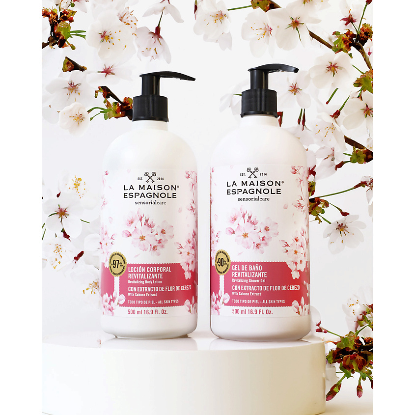 LA MAISON ESPAGNOLE Гель для душа восстанавливающий "Сакура" Sensorialcare Revitalizing Shower Gel – фото 2