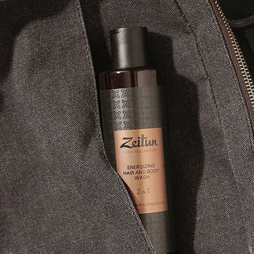 ZEITUN Гель для душа и шампунь 2 в 1 очищающий для мужчин Men's Collection. Energizing Hair&Body Wash – фото 5