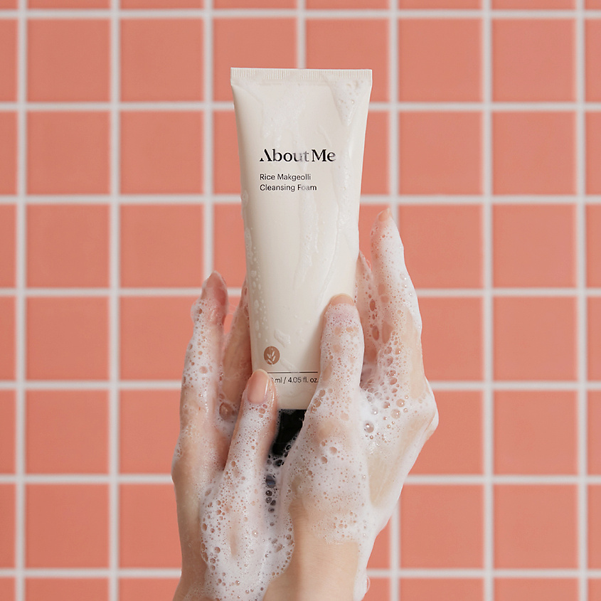 ABOUT ME Пенка для лица очищающая с рисом Rice Makgeolli Cleansing Foam – фото 8