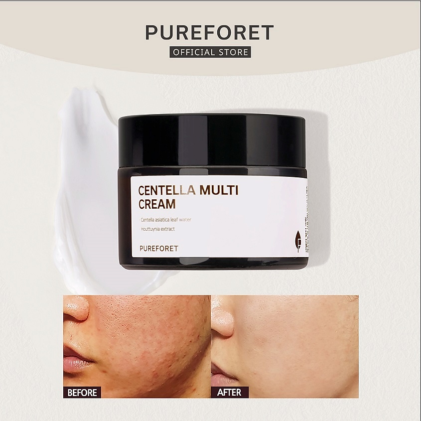 PUREFORET Крем для лица многофункциональный с центеллой Centella Multi Cream – фото 8