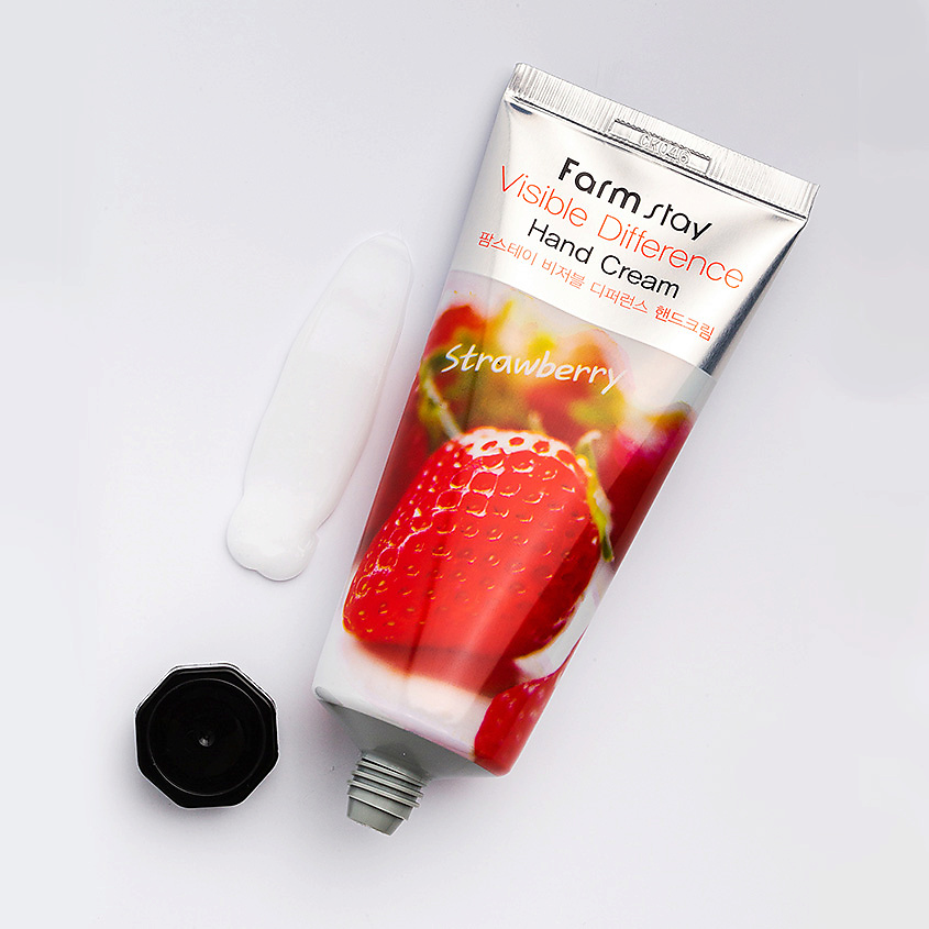 FARMSTAY Крем для рук с экстрактом клубники Visible Difference Hand Cream Strawberry – фото 4