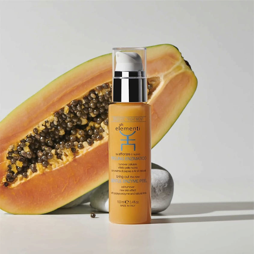 GLI ELEMENTI Пилинг для лица энзимный с ферментами папайи и AHA-кислотой Gentle Enzyme Peel – фото 3