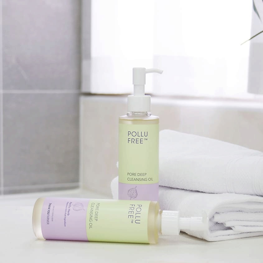 THANK YOU FARMER Масло для умывания очищающее Pollu Free Pore Deer Cleansing Oil – фото 4