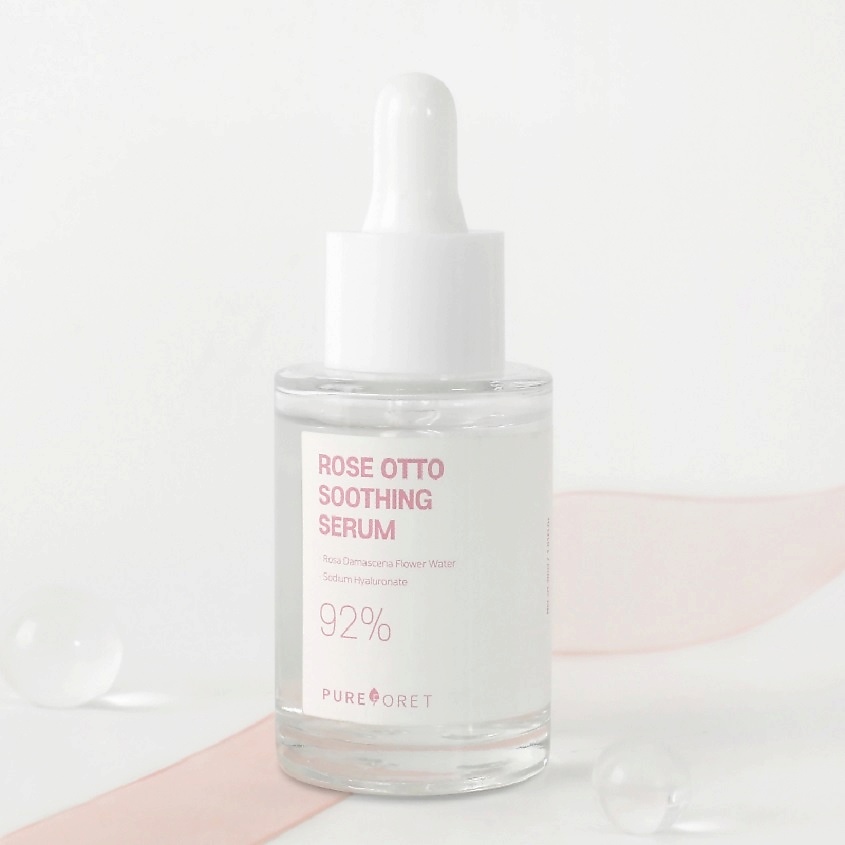 PUREFORET Сыворотка для лица успокаивающая с экстрактом розы дамасской Rose Otto Soothing Serum – фото 5