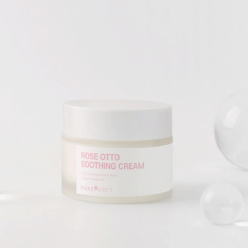 PUREFORET Крем для лица успокаивающий с экстрактом розы дамасской Rose Otto Soothing Cream – фото 3