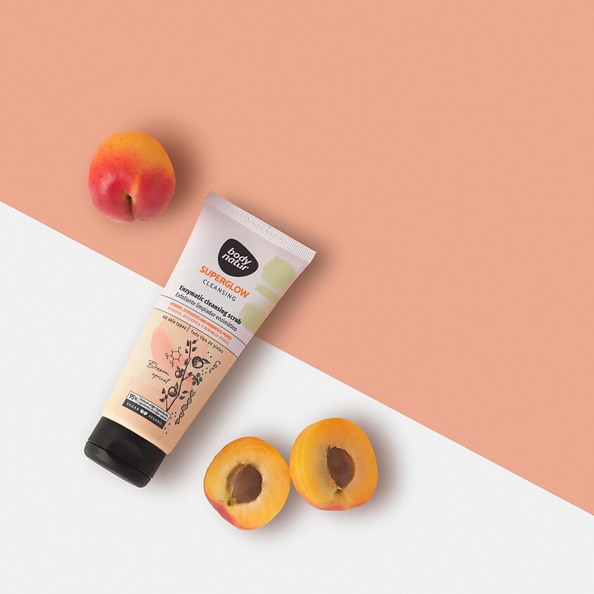 BODY NATUR Скраб очищающий с энзимами Superglow Cleansing Enzymatic Cleansing Scrub – фото 3