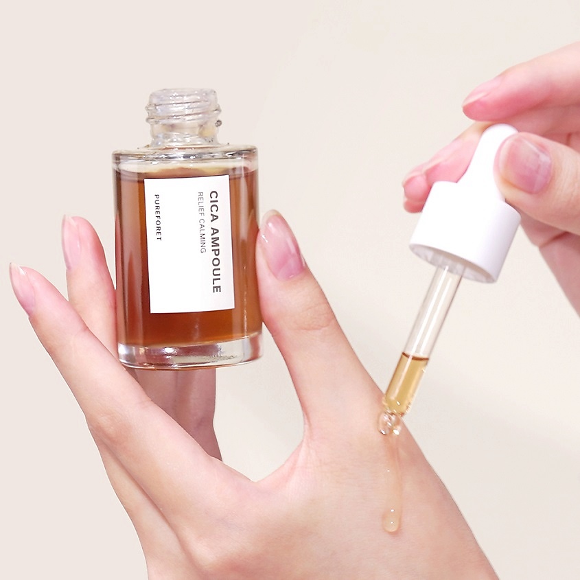 PUREFORET Средство для лица в ампулах успокаивающее с центеллой Cica Ampoule Relief Calming – фото 11