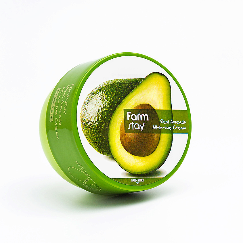 FARMSTAY Крем для лица и тела антивозрастной с экстрактом авокадо Real Avocado All-In-One Cream – фото 3