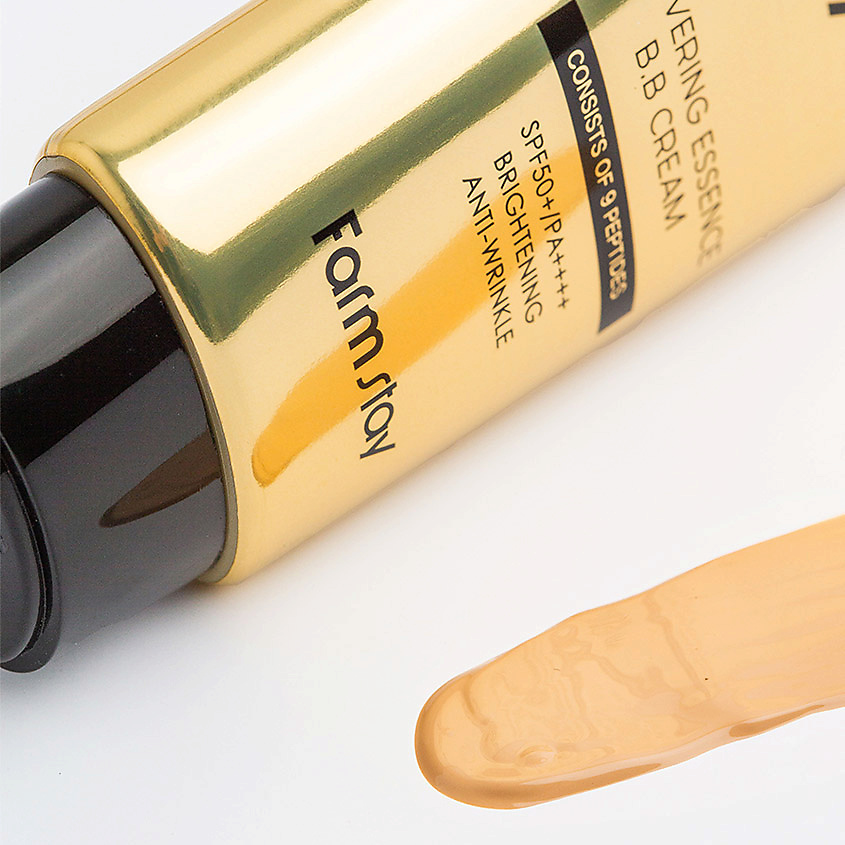 FARMSTAY BB крем для лица омолаживающий с комплексом из 9 пептидов Peptide9 Covering Essence B.B Cream – фото 2