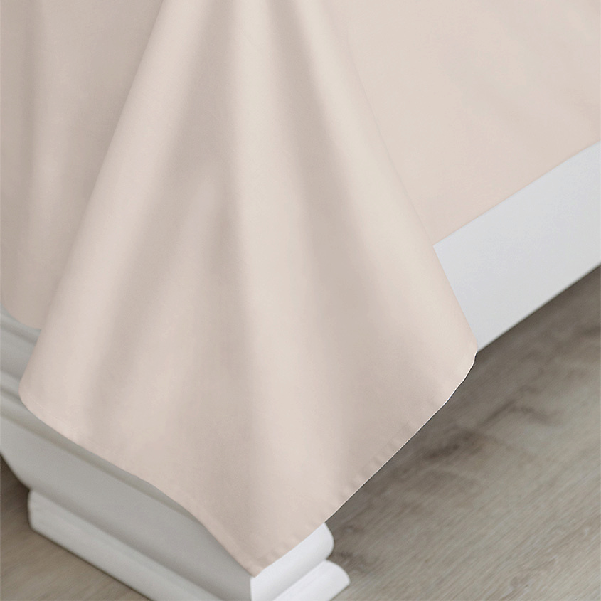 SOFT SILVER Антибактериальная простыня Antibacterial bedsheet, ЕВРО, 236х270 см. Цвет: «Песчаный берег» (бежевый) – фото 4