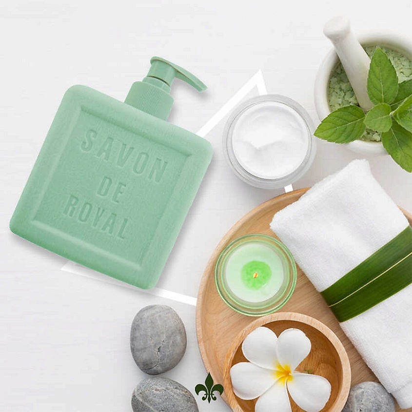 SAVON DE ROYAL Мыло жидкое для мытья рук Provence CUBE GREEN – фото 2