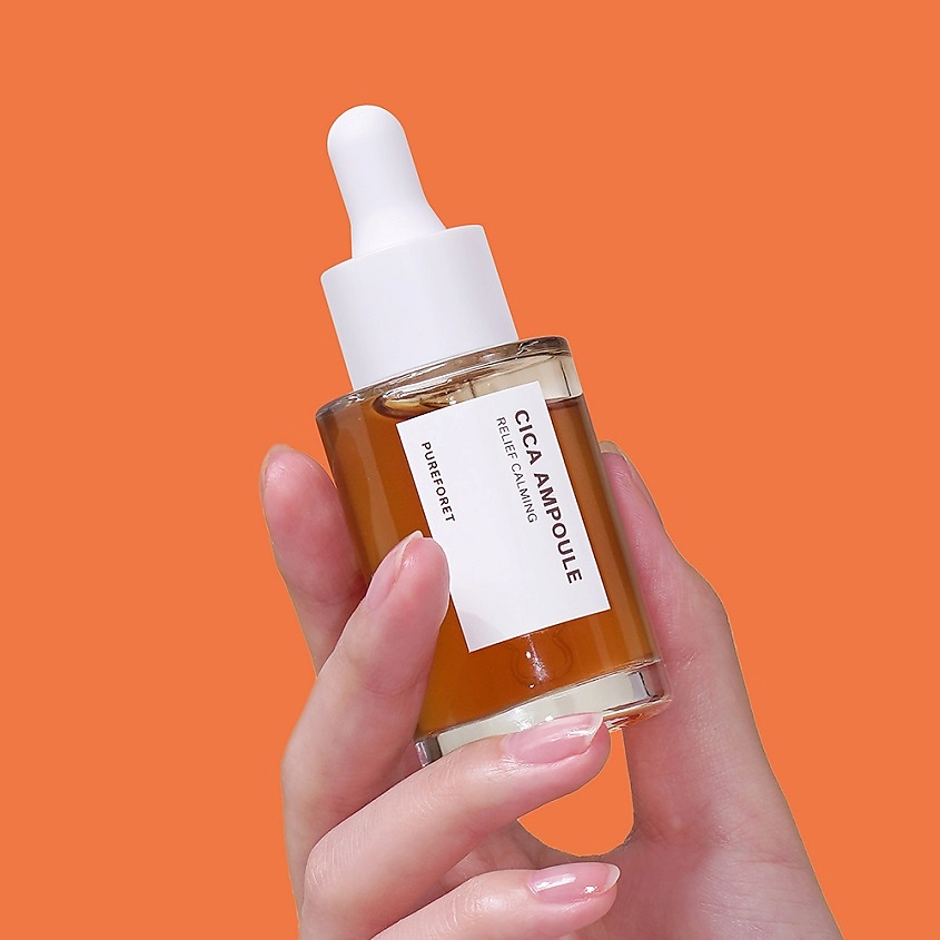 PUREFORET Средство для лица в ампулах успокаивающее с центеллой Cica Ampoule Relief Calming – фото 5