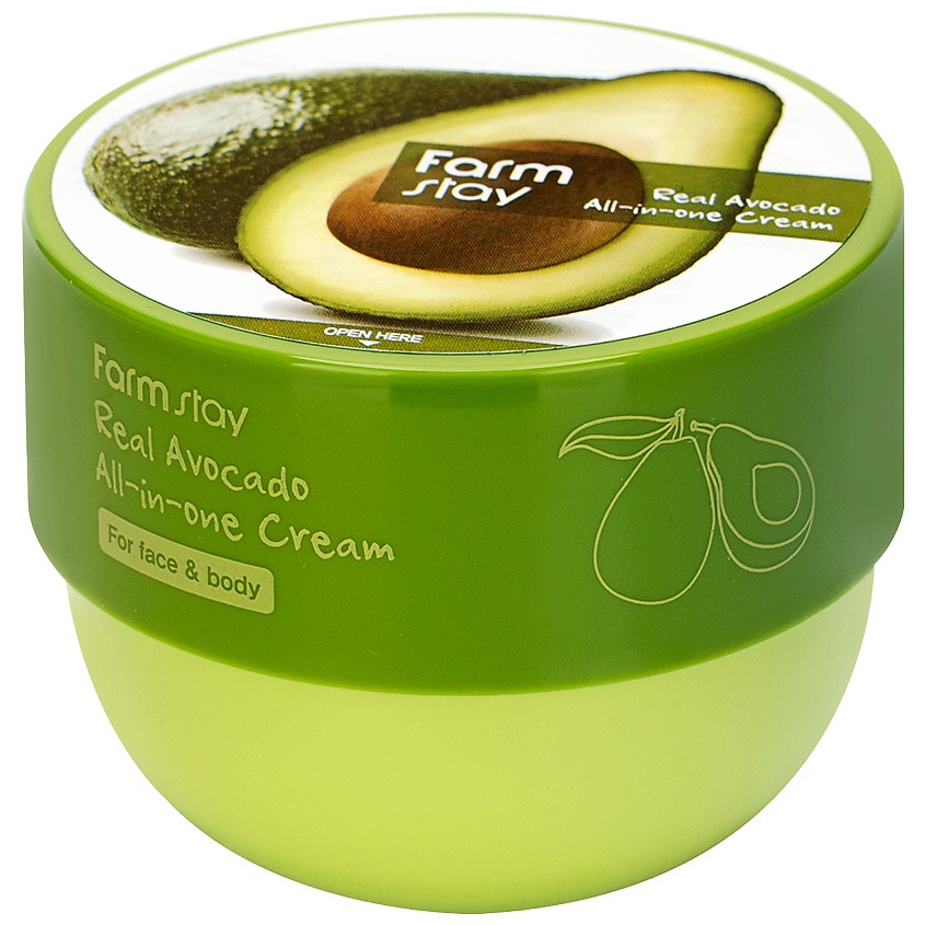 FARMSTAY Крем для лица и тела антивозрастной с экстрактом авокадо Real Avocado All-In-One Cream – фото 4