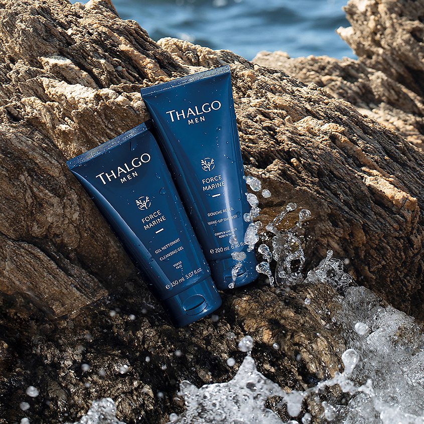 THALGO Гель для лица очищающий для мужчин Men Force Marine Cleansing Gel – фото 3