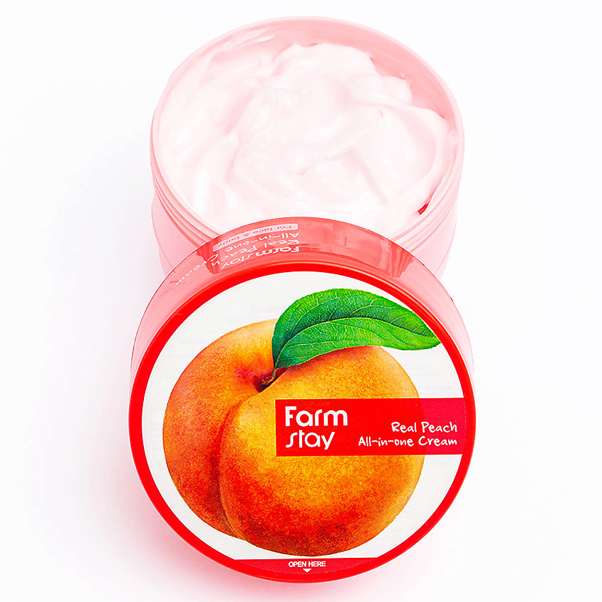 FARMSTAY Крем для лица и тела с экстрактом персика многофункциональный Real Peach All-In-One Cream – фото 2