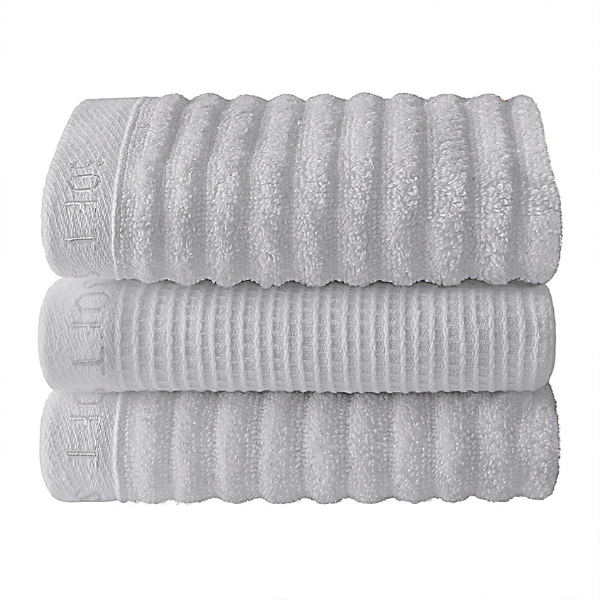 SOFT SILVER Набор Antibacterial Cotton Towels, махровые салфетки 3 шт., 30х30 см. Цвет: «Благородное серебро» (серый) – фото 2