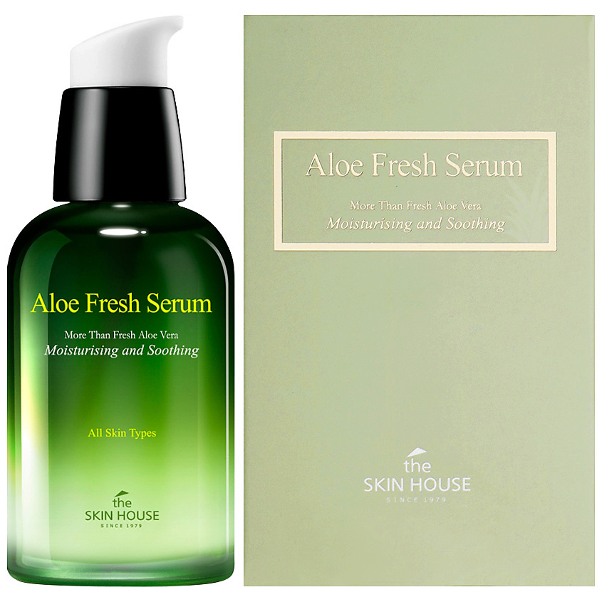 THE SKIN HOUSE Сыворотка для лица увлажняющая и успокаивающая с экстрактом алоэ Aloe Fresh – фото 2