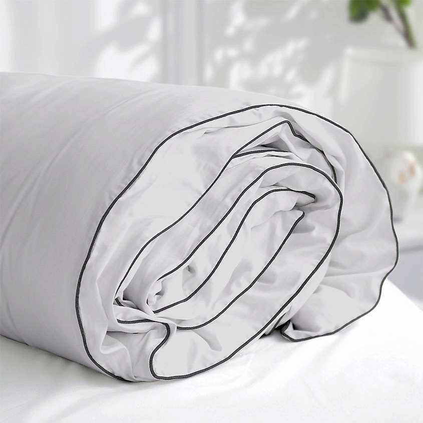 SOFT SILVER Антибактериальный пододеяльник Duvet Cover, ЕВРО, 200х220 см. Цвет: «Благородное серебро» (серый) – фото 8