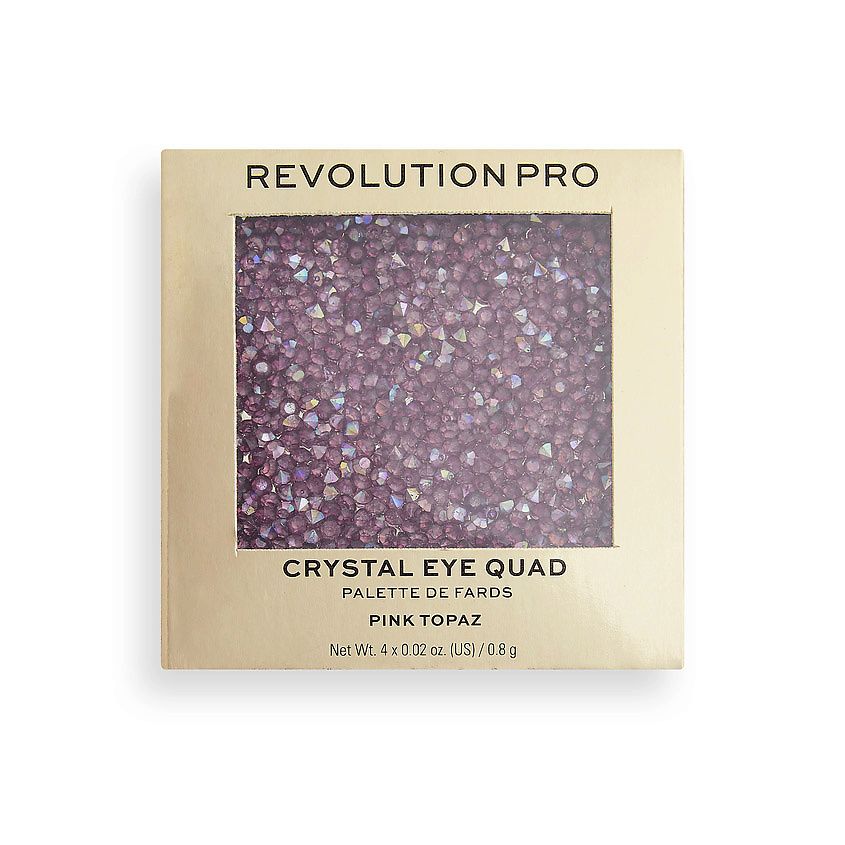 REVOLUTION PRO Палетка теней для век CRYSTAL EYE QUAD Pink Topaz – фото 2