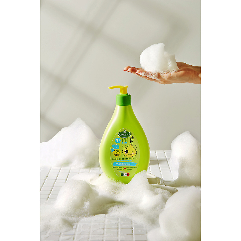 CIPOLLINO Гель-пена для ванной детский "1000 пузырей" Shower Bath 1000 Bubbles – фото 2