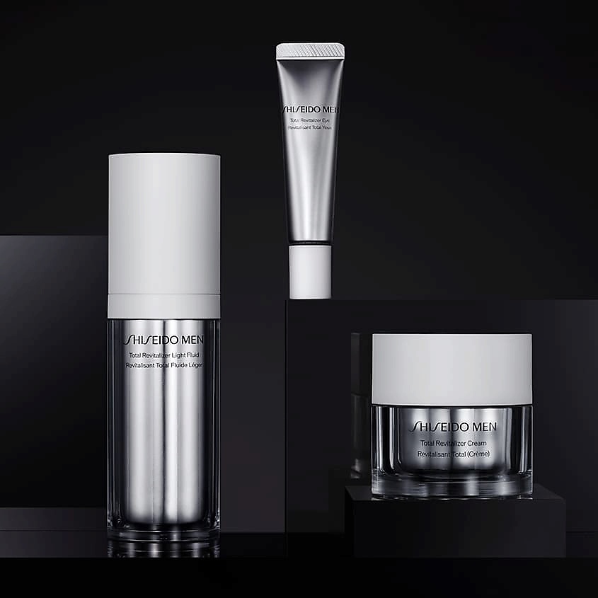 SHISEIDO Комплексный омолаживающий флюид для лица Men Total Revitalizer Light Fluid – фото 3