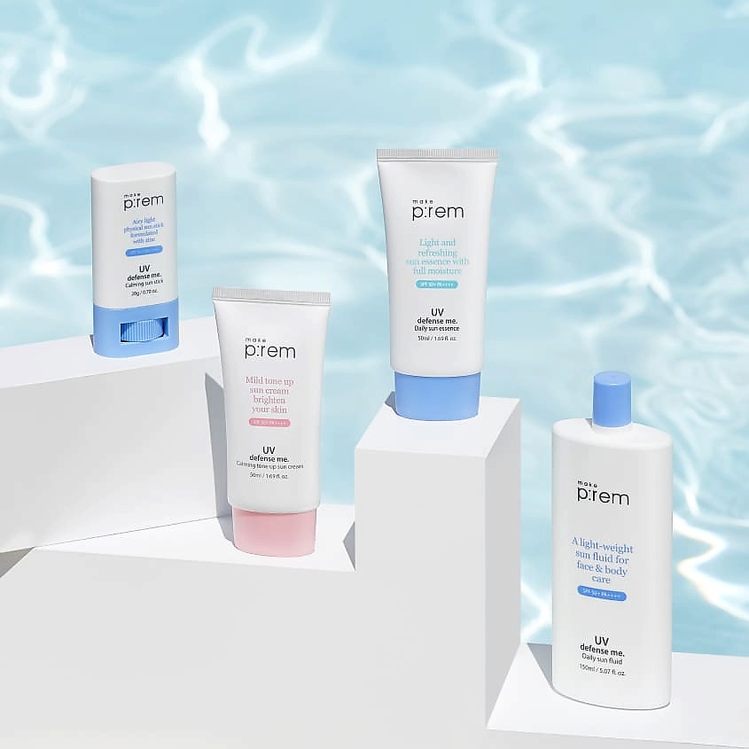 MAKE P:REM Крем для лица солнцезащитный с тонирующим эффектом SPF 50+ PA++++ UV defense me – фото 4