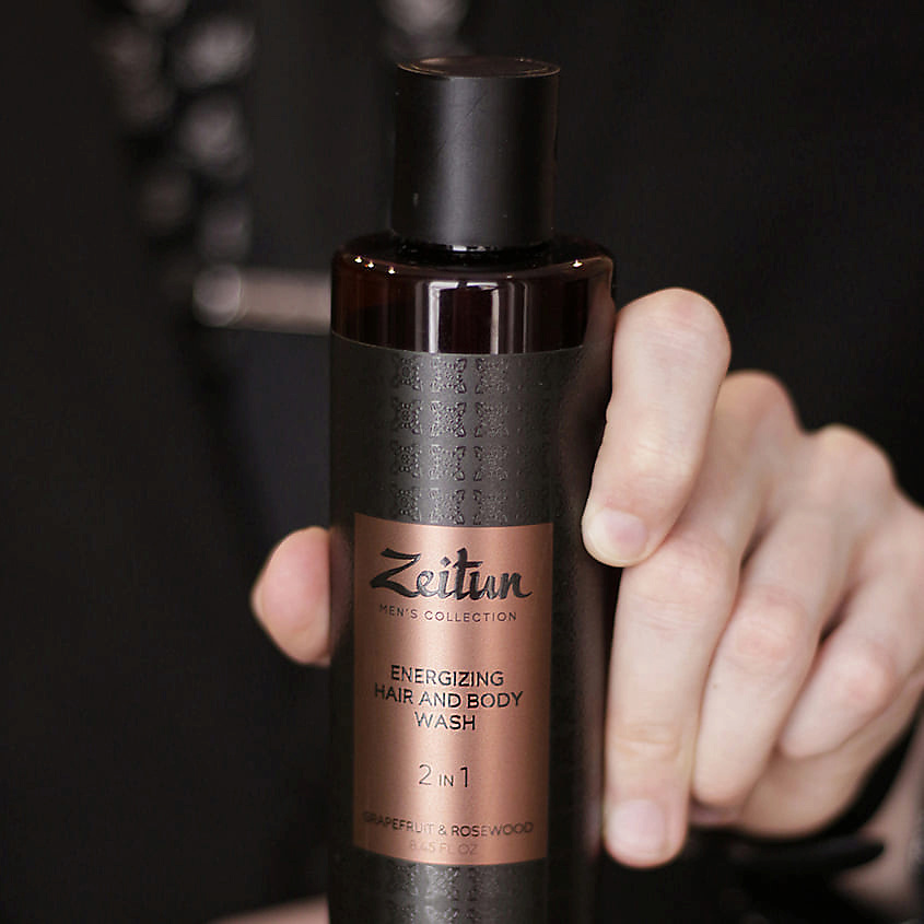 ZEITUN Гель для душа и шампунь 2 в 1 очищающий для мужчин Men's Collection. Energizing Hair&Body Wash – фото 4