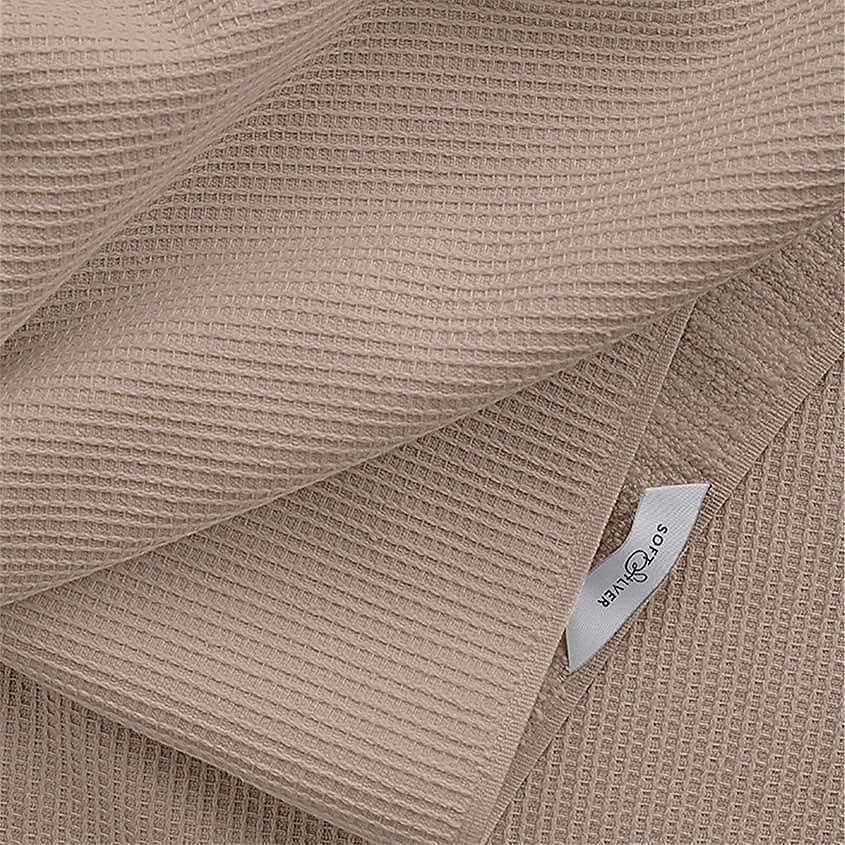 SOFT SILVER Антибактериальное махровое полотенце для тела с массажным эффектом, 65х140 см. Цвет: «Песчаный берег» (бежевый) – фото 2