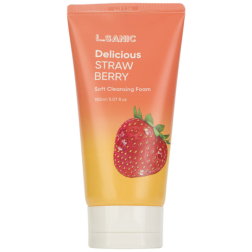 LSANIC Пенка для умывания Очищающая с экстрактом клубники Delicious Strawberry Soft Cleansing Foam – фото 2