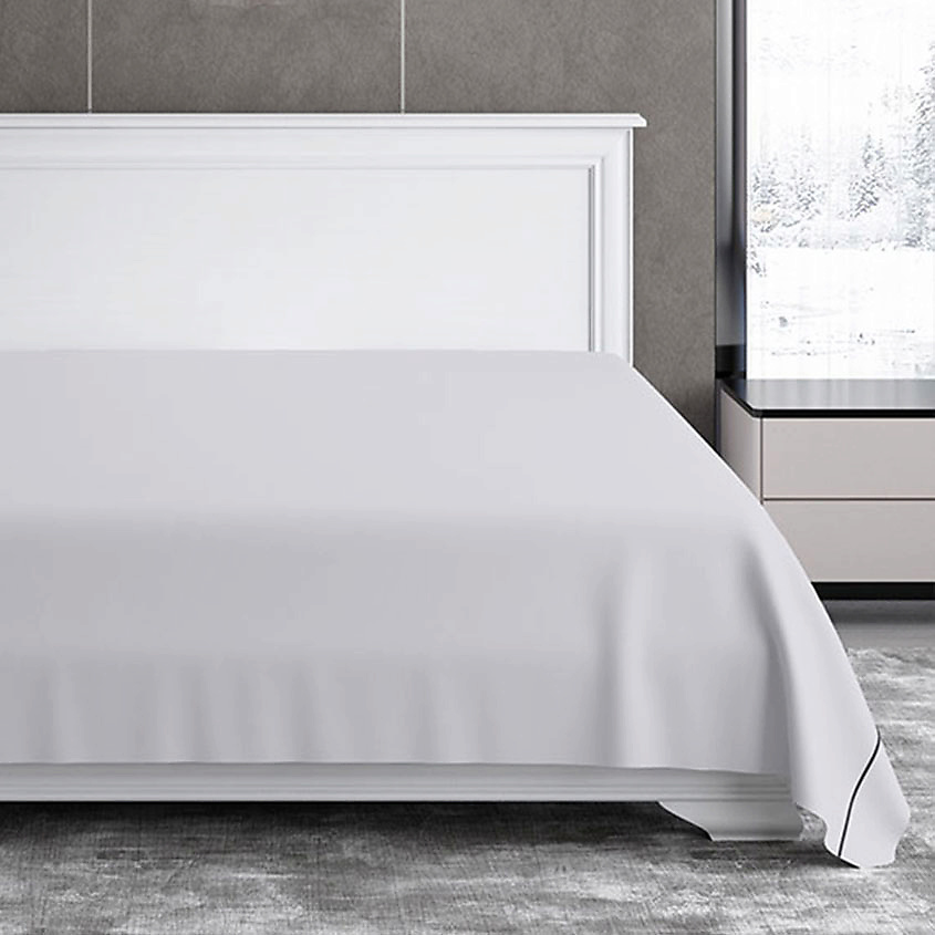 SOFT SILVER Антибактериальная простыня Antibacterial Bedsheet King Size, 260х270 см. Цвет: «Благородное серебро» (серый – фото 2